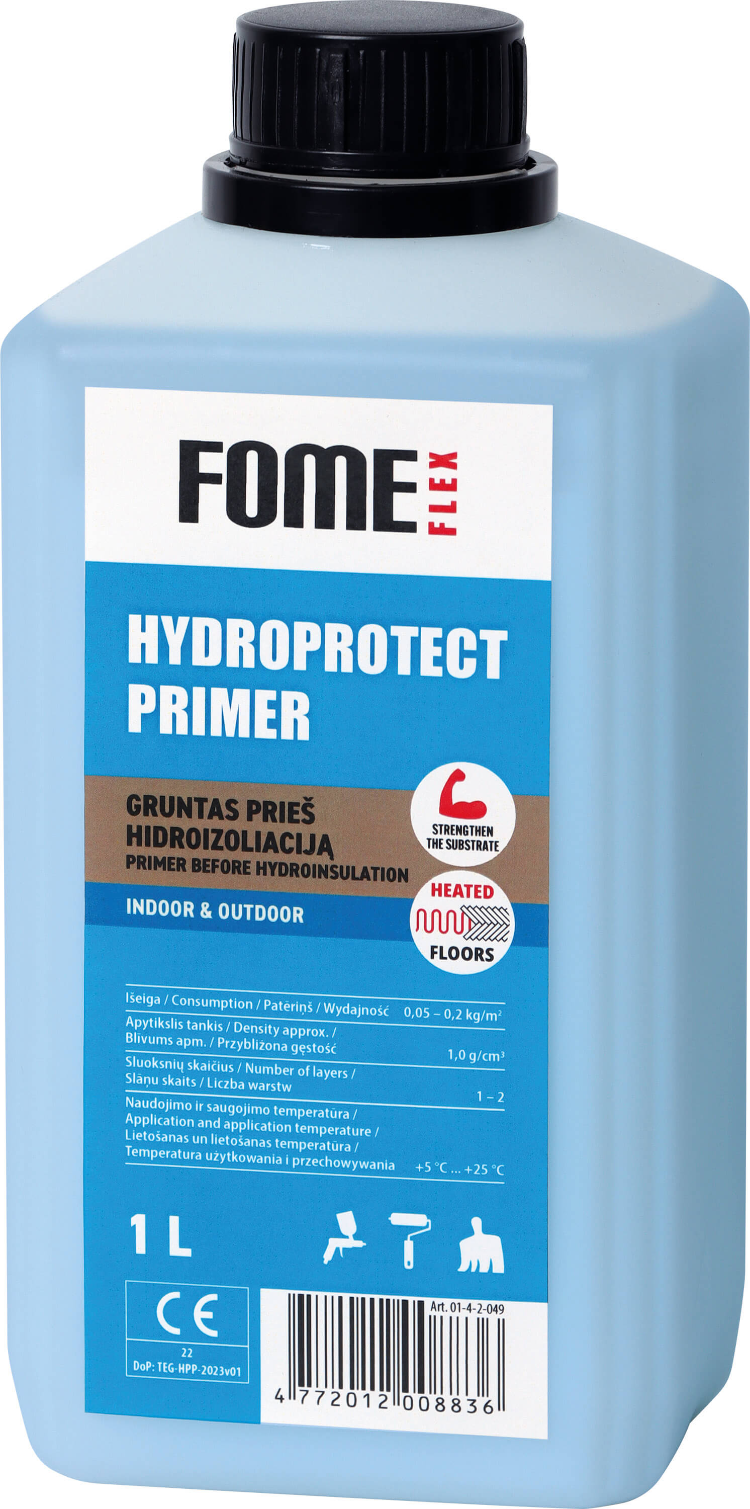 Gruntas Hydroprotect Primer 1l, prieš hidroizoliaciją