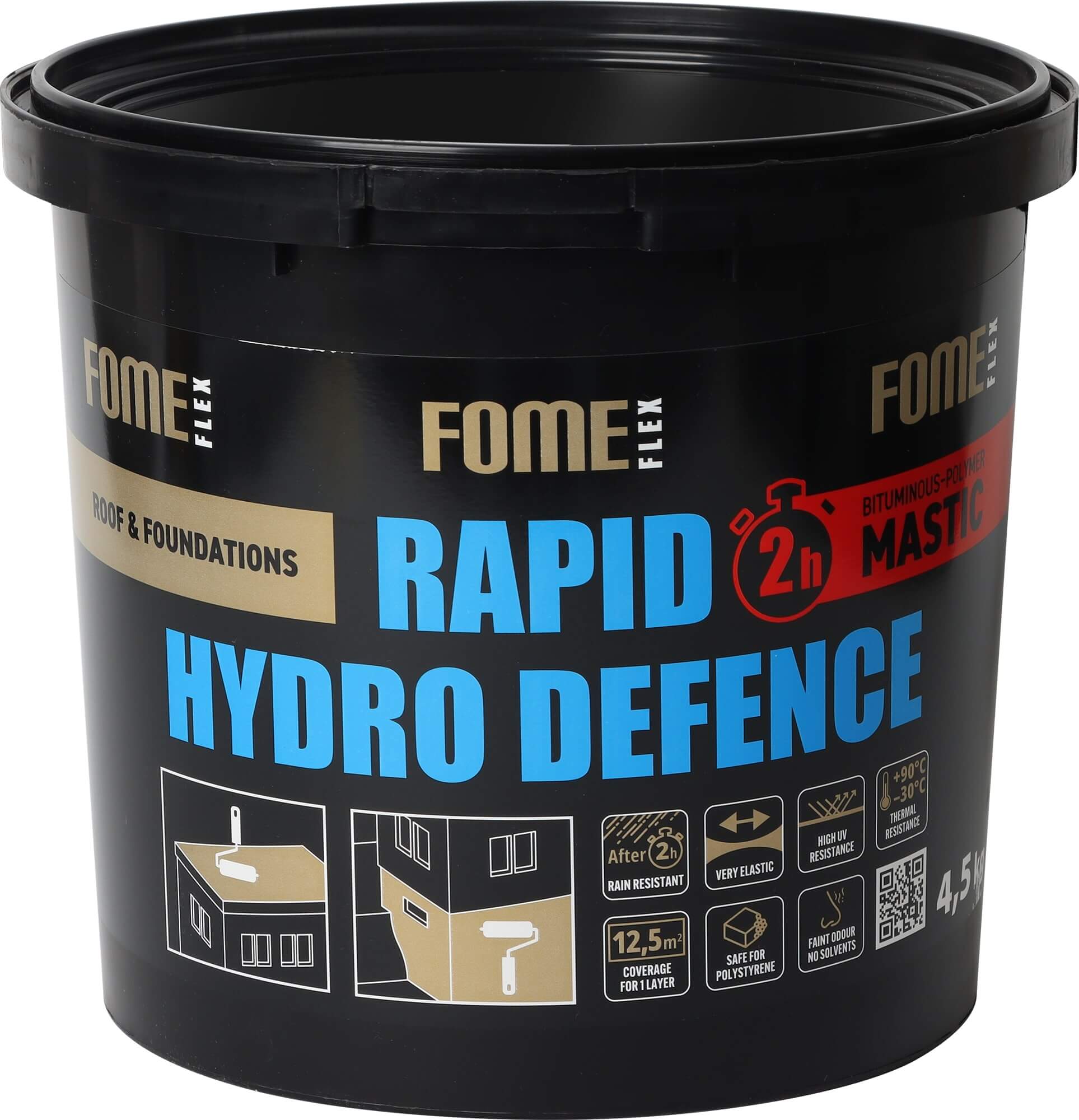 Bituminė mastika Rapid Hydro Defence 4,5kg