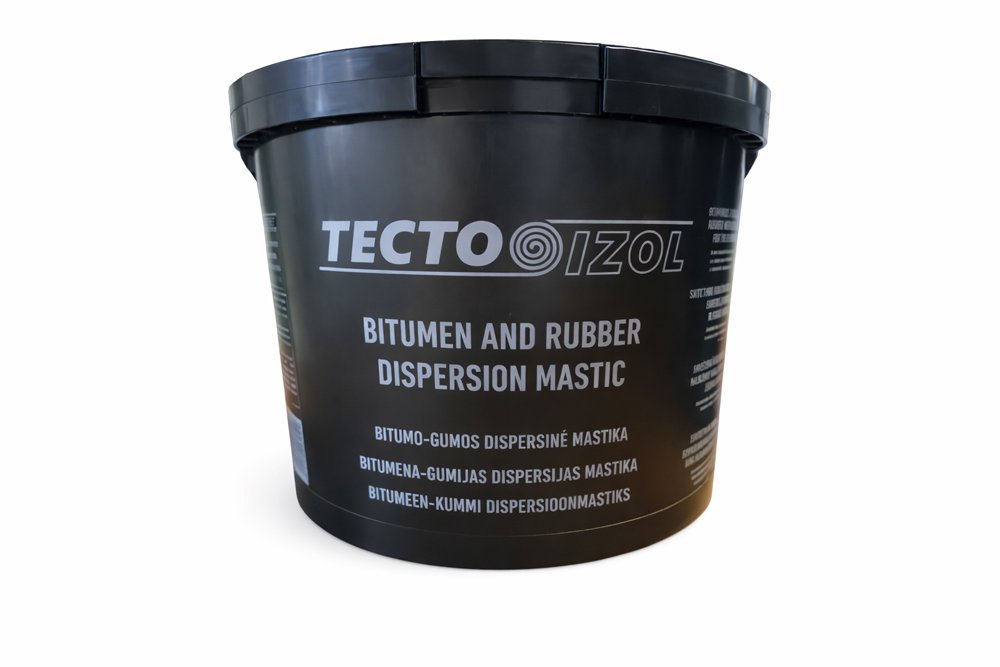 Mastika bitumo-gumos TECTOIZOL 10kg, vandens pagrindu