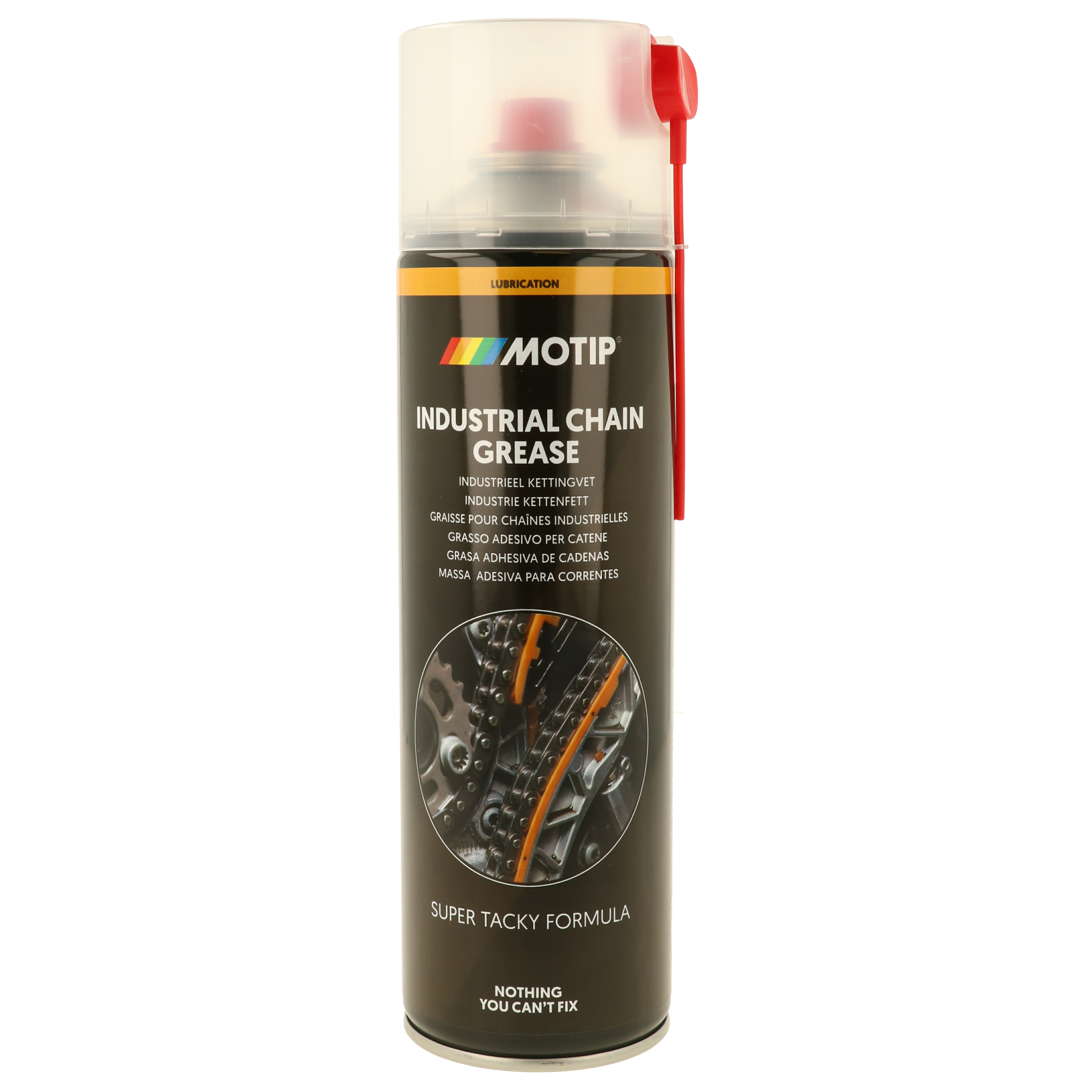 Pramoninis grandinių tepalas ekstremalioms apkrovoms MOTIP Industrial Chain Grease, 500 ml