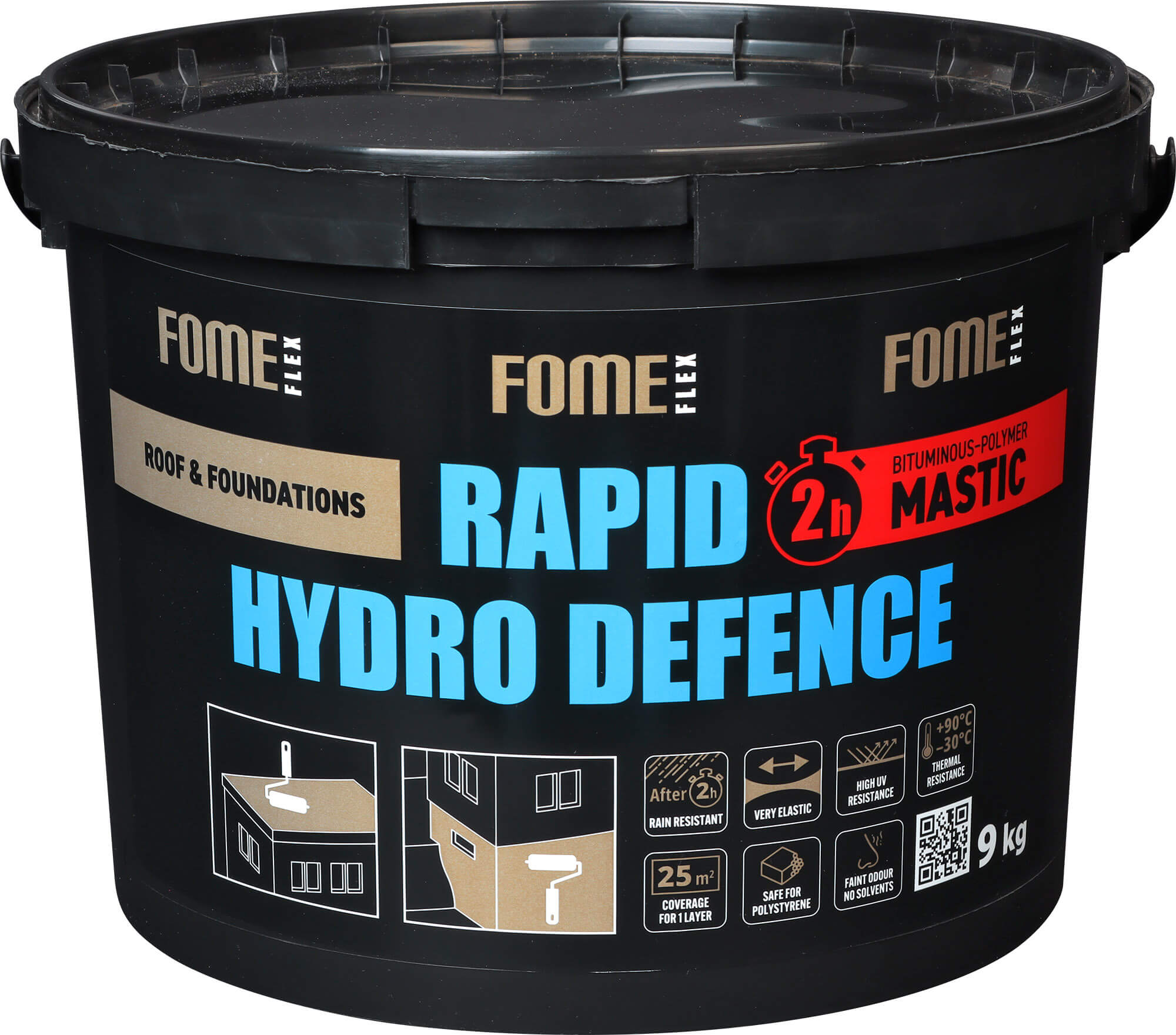 Bituminė mastika Rapid Hydro Defence, 9kg