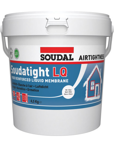Mastika polimero pasta Soudatight LQ, balta 4,5kg Soudal