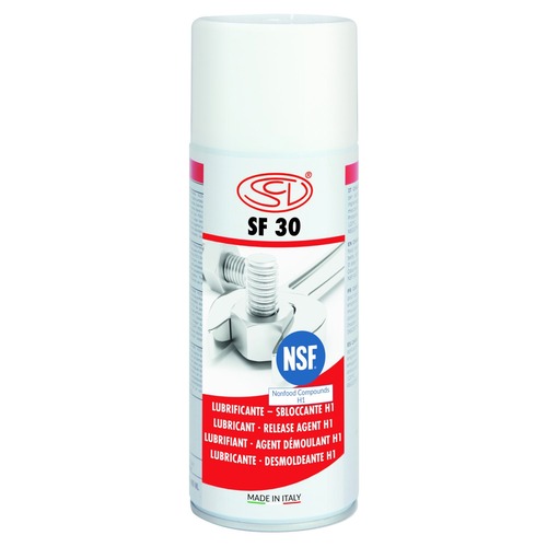 Maistinis purškiamas tepalas ir varžtų atlaisvintojas Siliconi SF 30 (NSF H1), 400 ml