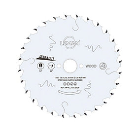Medžio diskas akumuliatoriniams pjūklams Leman Ultracut 165mm x 15.87mm, Z28
